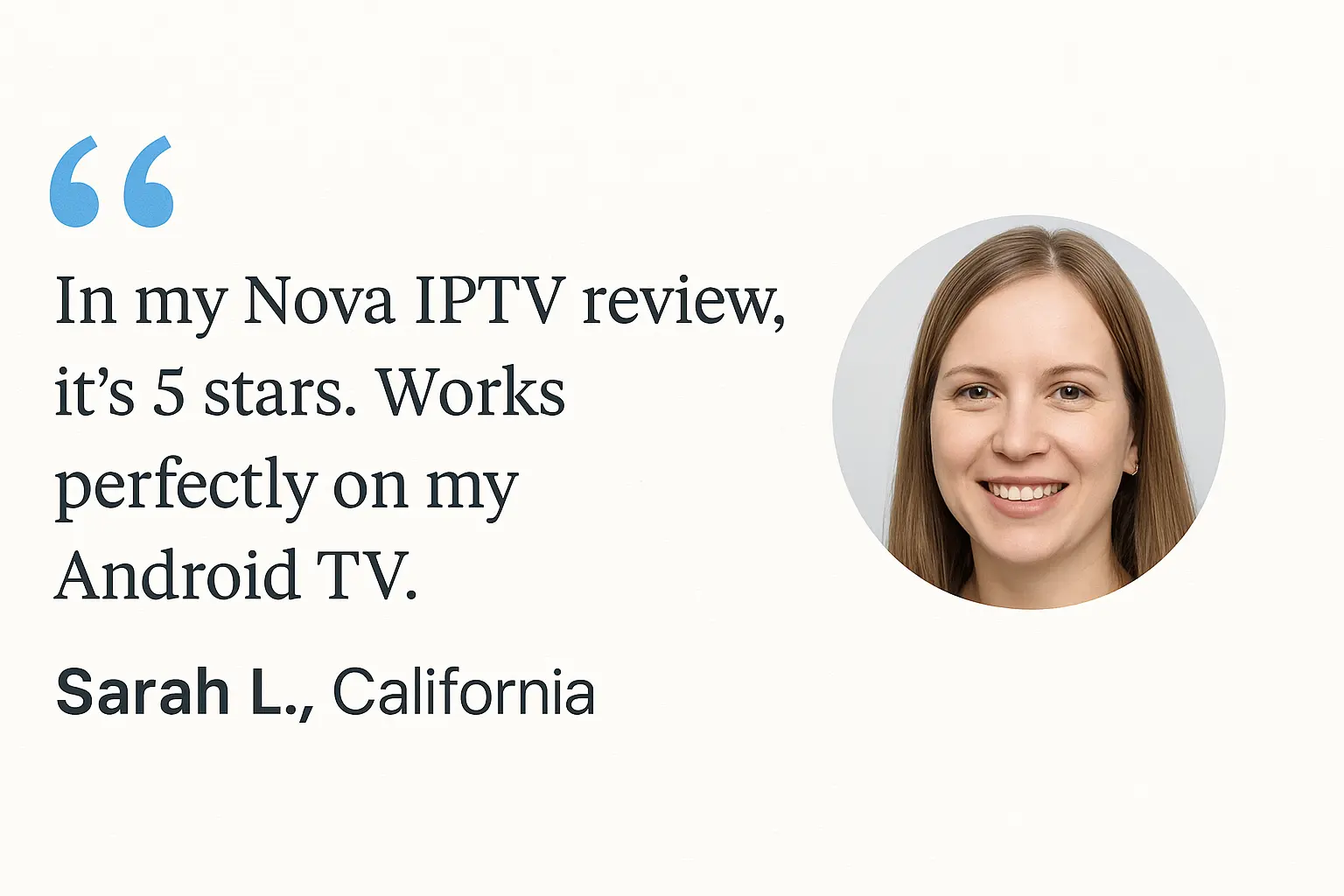 Análise de Sarah L. sobre Nova IPTV na Android TV